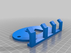 yorkie 4x trela gancho animais de estimação personalizado 3d print model - Mito3D