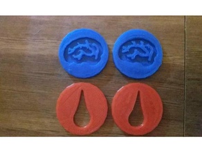 vtm larp tokens moedas emblemas 3d print model - Mito3D
