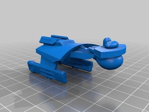 klingon d6 i veicoli star trek 3d print model - Mito3D