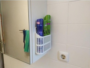 spray can holder bathroom hair 3d print model - Mito3D