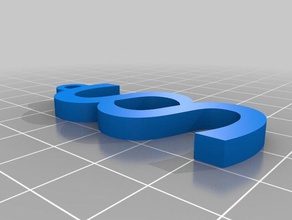 simple paragraph keychain keychains 3d print model - Mito3D