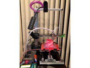 justins prusa printer 3d printers 2020 extrusion 2040 custom customized duel extruders endstop linear rail sturdy support xaxis yaxis zaxis 3d print model - Mito3D
