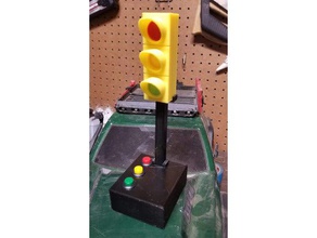 led stop light 110th scale props 3d print model - Mito3D