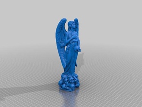 clayguys angel death fixed sculptures 3d print model - Mito3D