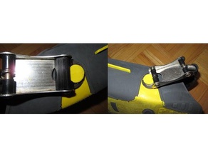 scuba fin metal heel strap fix sport outdoors fins 3d print model - Mito3D