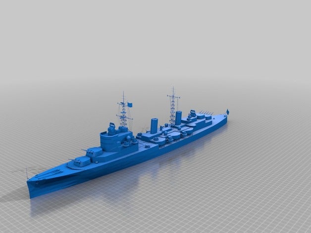 hms belfast 3d printing 3D print model - Mito3D