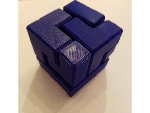 3x3x3 puzzle cube 6 pieces inspired puzzles 3d anything fun game make makers muse box rubiks toy 3d print model - Mito3D