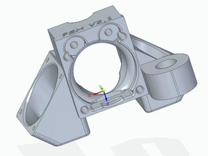 j-head cooler sensor holder 3d printer parts 40mm cold end e3d v6 fan duct 3d print model - Mito3D