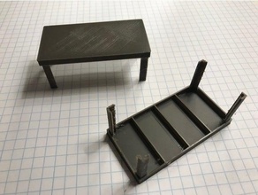 table model furniture 3d print model - Mito3D