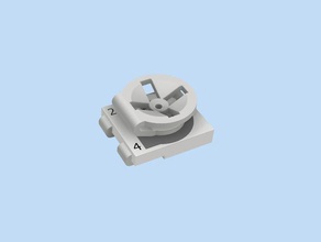 model pvz3a package electronics potentiometer knob smd trimpot 3d print model - Mito3D