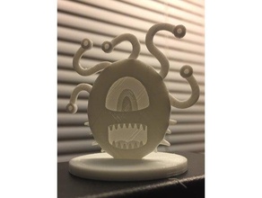 simple mini d&d beholder toy game accessories dd dnd miniature dungeons dragons easy print fast 3d print model - Mito3D