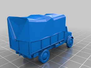 bedford oxd ww2 british lorry truck 1100 15mm scale toys games 3d print model - Mito3D