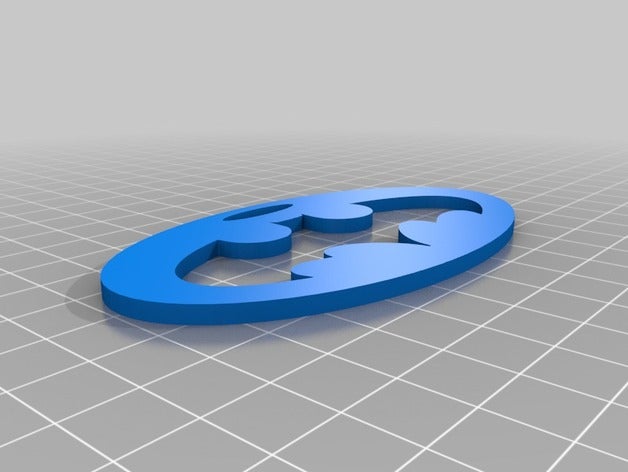 llavero del logo batman 3d baskı 3D print model - Mito3D