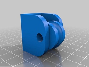 parachord pulley wall mounted 3d printing 3d print model - Mito3D