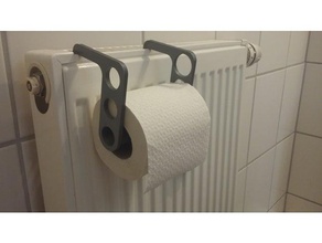 porte-rouleau de chauffage la salle bains le papier toilette porte 3d print model - Mito3D