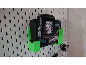 makita dc18rc ikea skadis holder tool holders boxes 3d print model - Mito3D