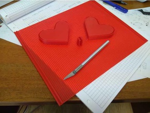 en forma de corazón caja lápiz la herramienta los titulares cajas 3d print model - Mito3D