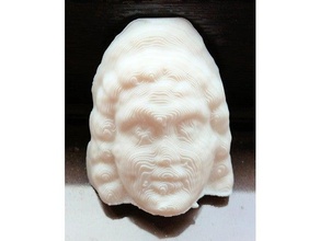 3rd century ad roman stone head lancaster museum scans replicas roman head 3d print model - Mito3D