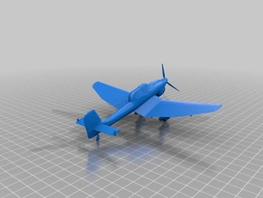 ww2 Flugzeug Modelle stuka 3d print model - Mito3D