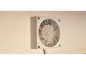 ventilator geh&aumluse 100mm fan housing household 3d print model - Mito3D
