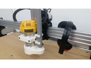 dewalt 611 makita rt0701c heavy duty mount cnc tool holders boxes machine router spindle ox clamp sindle holder carve 3d print model - Mito3D