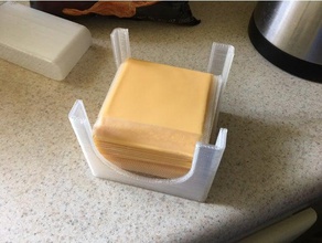 dilimlenmiş peynir hapsi mutfak yemek tutucu 3d print model - Mito3D