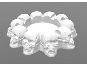 crânios cinzeiro passatempo 3d print model - Mito3D