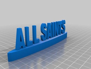 tutti i santi targhetta 3d stampa 3d print model - Mito3D