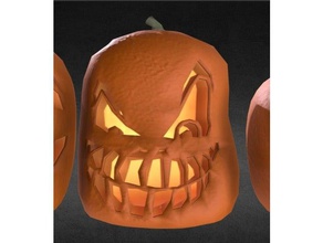 citrouille méchants 3d de l'impression halloween 3d print model - Mito3D