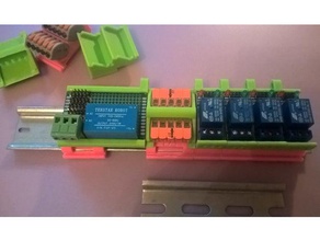 arduino din la electrónica riel 3d print model - Mito3D