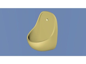 Blumentopf-urinal-look Dekor Blumen Geschenk vase 3d print model - Mito3D