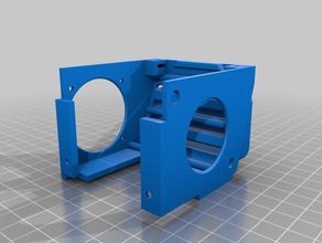 i3 mega ultrabase hotend fanbox 3d impressoras montagem de ventilador refrigeração 3d print model - Mito3D