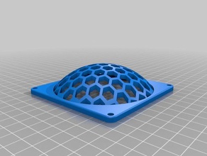 noctua creux en forme de dôme capot du ventilateur 3d l'impression 3d print model - Mito3D