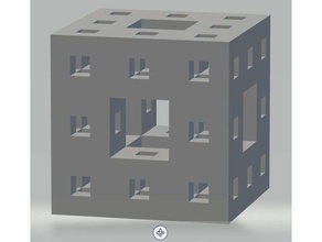 mengersponge de matemáticas art fractal la geometría esponja menger 3d print model - Mito3D