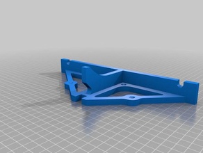 anet a8 rear frame brace mounting holes 3d printer parts mods upgrade 3d print model - Mito3D