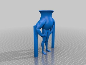 kräftige Bein-cup-Unterstützung 3d drucken beefyarms komisch keychain mem shot Glas 3d print model - Mito3D
