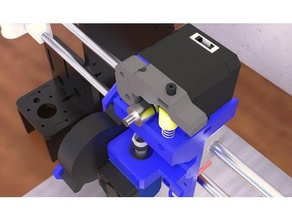 e3d carriage direct bowden anet a8 prusa i3 geeetech modular printer extruders upgrade extruder mount greeetech x-carriage 3d print model - Mito3D