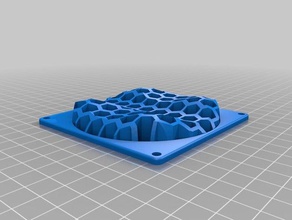 noctua honeycomb-wave-fan-cover 3d drucken 3d print model - Mito3D