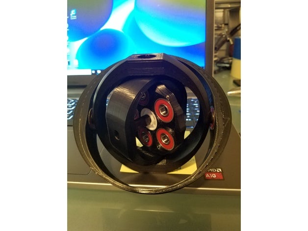 608 bearing gyroscope physics astronomy bearings autogyro gyroscopic ossim spinner 3D print model - Mito3D