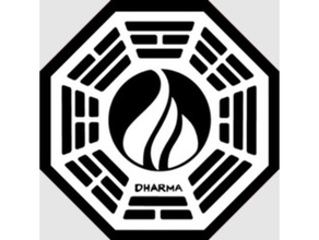 dharma-station 3d-logo Requisiten verloren 3d print model - Mito3D