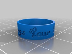 my customized ring625 rings 3d print model - Mito3D