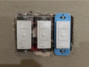 wallplate bracket lutron caseta pico remote replacement parts 3d print model - Mito3D