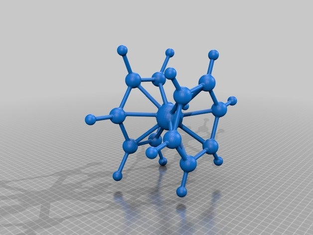 bisbenzene cromo modelo modelos química la de molécula 3D print model - Mito3D