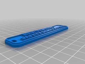 nouveau ven chaîne 2 de porte-clés personnalisé 3d print model - Mito3D