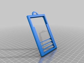 rfid badge caddy accessoires centre d'appel la lanière bureau cubique 3d print model - Mito3D