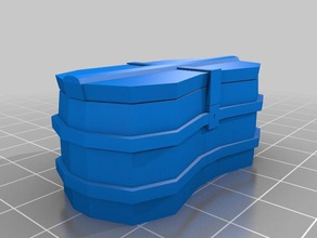 dwarven treasure chest model furniture dnd dwarf pathfinder scatter terrain 3d print model - Mito3D