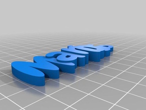 mi personalizados iamburnys v2text nombre llavero marios llaveros 3d print model - Mito3D