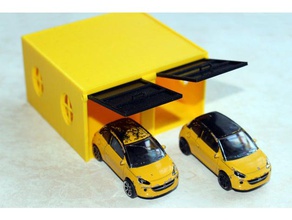 garage majorette cars double jouet jeu accessoires 3d print model - Mito3D