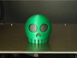 skully multi-material remix otros doble extrusión de halloween la mmu multi-color 3d print model - Mito3D