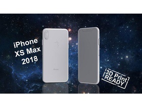 iphone xs max 2018 modelo funcional móveis apple o da 10 máximo de xr 3d print model - Mito3D